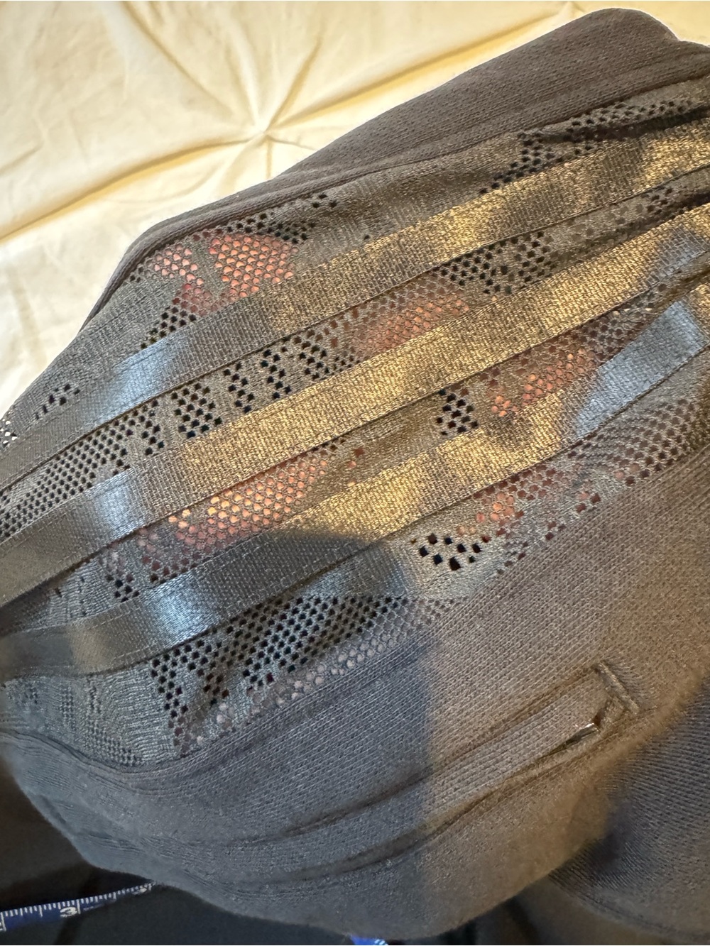 Adidas Black Wide-Leg Track Pants with Side Tape - Picture 6 of 8